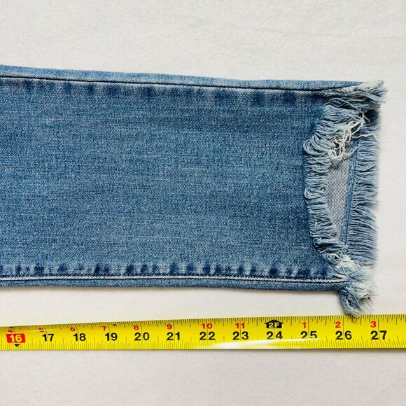 Levis 721 Women's High-Rise Skinny Stretch Blue Denim Jeans Size 16S Raw Hem NWT - Picture 12 of 15